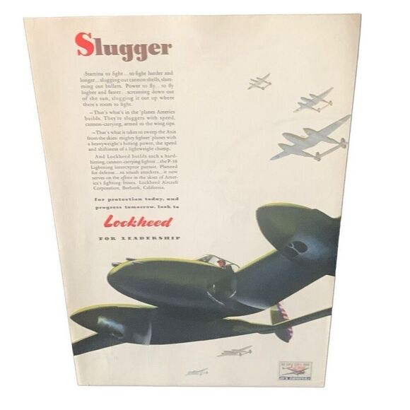 Vintage 1942 Lockheed Slugger Ad Advertisement - Picture 2 of 4